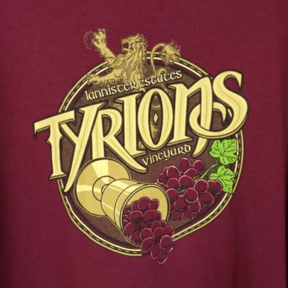 Game of Thrones T-shirt Size XL 🍷 Tyrion's Vineyard 🍷 NWOT - Picture 2 of 2